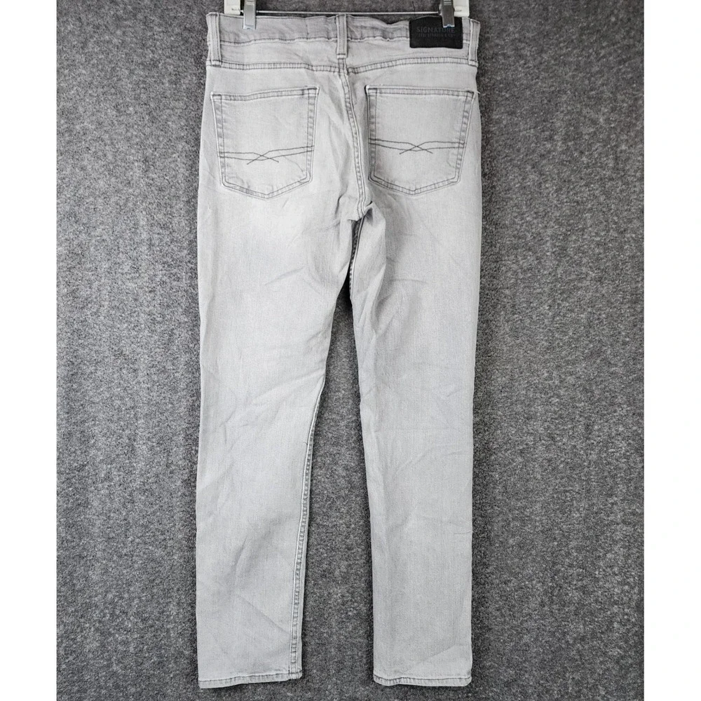 Signature by Levi Strauss & Co. Jeans Mens 32x30 S37 Slim Grey Stretch EUC